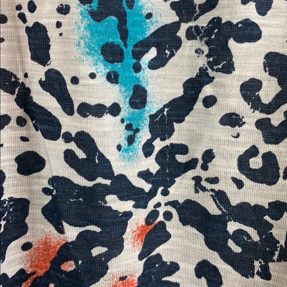 Maternity Top Blouse Inspire Black Tan S NWT Stretchy Pullover Animal Print - Picture 4 of 8